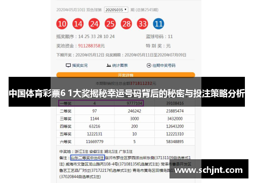 中国体育彩票6 1大奖揭秘幸运号码背后的秘密与投注策略分析