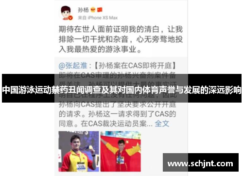 中国游泳运动禁药丑闻调查及其对国内体育声誉与发展的深远影响